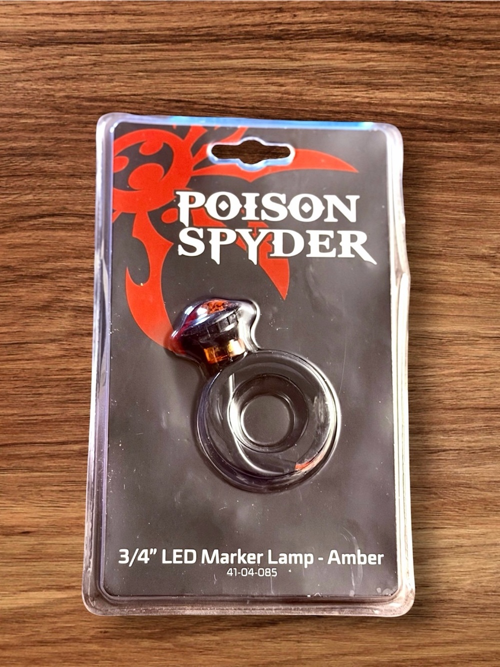 NIB Poison Spyder 3/4" LED Marker Lamp - Amber #41-04-085